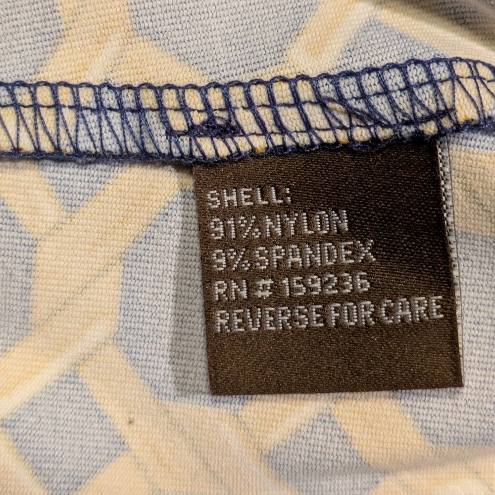 NWT Women's J. McLaughlin Bedford Quarter Zip Catalina Cloth Blue & Gold | Sz S - Picture 10 of 11